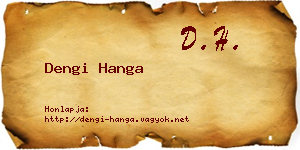 Dengi Hanga névjegykártya